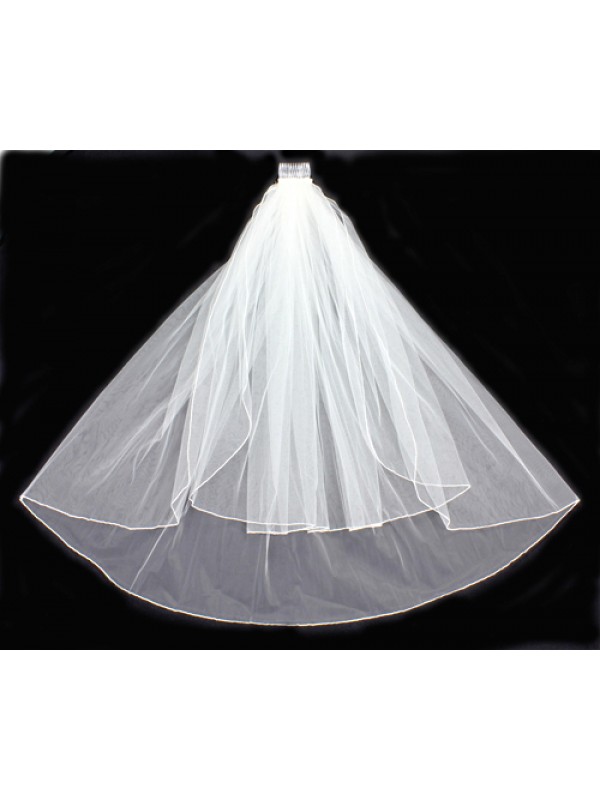 Veil - Plain Tulle - Double Layer - 47" - VL-8900-47